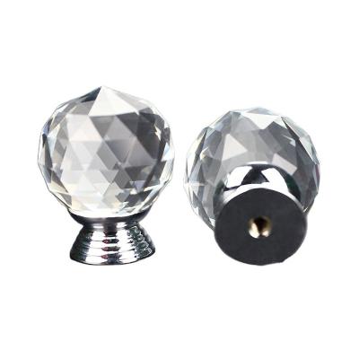 China Modern And Simple High Grade K9 Furniture Knob Transparent Crystal Acrylic Furniture Handle 2022 for sale