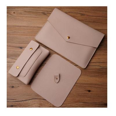 China 2020 Fashion YY Custom Computer Bag Leather Laptop Sleeve Pen Sleeve Envelope Laptop Bag Business Gift for sale