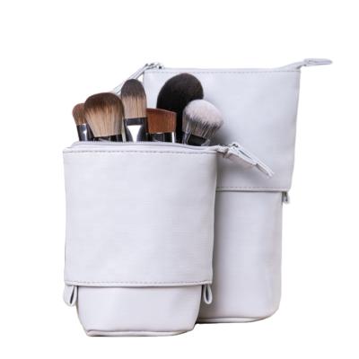 China Protable YY Recommend Leather Bag Women Makeup Pouch Travel Brush Cosmetic Bag For Women for sale