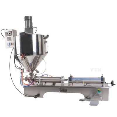 China Food Single Head Pneumatic Honey Paste Filling Machine With Mixer And Heater System for sale