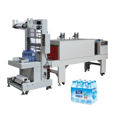 China Food Bottles Cans Jars Film Cutting Wrapping Wrapping Heat Tunnel Shrink Wrapping Machine for sale