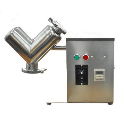 China VH-2 small powder lab home use automatic protein pharmaceutical powder mixer v shape blender powder kneading machine for sale