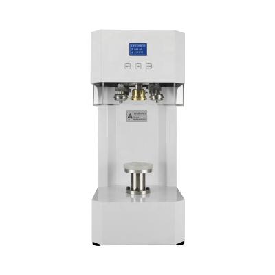 China Easy Operation Food Beverage Beverage PET Can Sealing Machine / Tin Can Seamer Machine For Bubble Tea Shop for sale