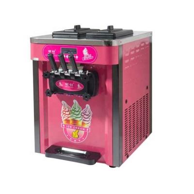 China Snack Factory High Quality 3 Flavor Soft Ice Cream Machine For Soft Serve Ice Cream for sale