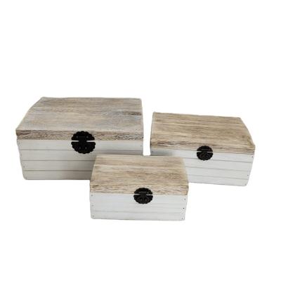 China Viable hot selling high quality and cheap color solid wood wooden storage box modern style storage box with cover for sale