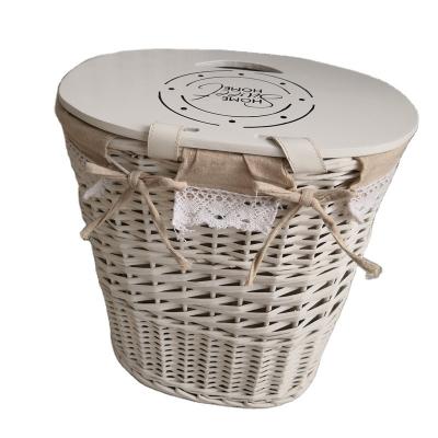 China Modern and fashionable modern Nordic style clothes storage hot sale wicker laundry basket for sale