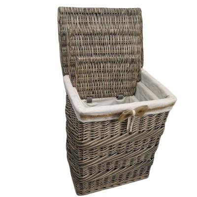 China Modern and fashionable factory sells cheap high quality wicker laundry basket and half laundry storage wicker basket for sale