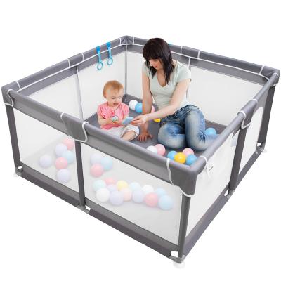 China Best Modern Durable Folding Baby Playpen Gate Kids Safety Playpen Play Yards Baby Playpens Metal Weather Sets Lead External Origin for sale