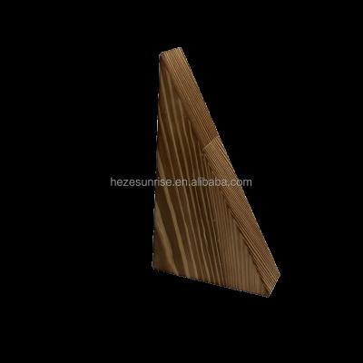 China China Burnt Color Triangle Wooden Blocks for sale