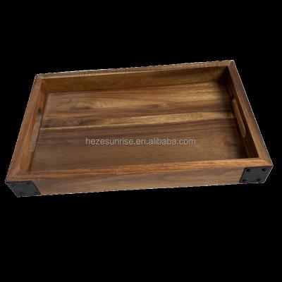 China 2022 New Home Style Decorations.Gifts Household Items Pine Wood Shooting Rack Tray For Cup for sale