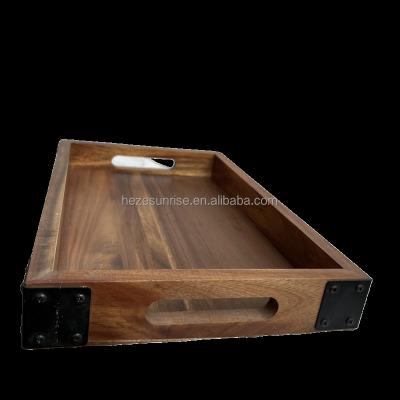 China Home Decorations.Gifts Pine Carefully Crafted High Quality Wooden Serving Tray Custom for sale