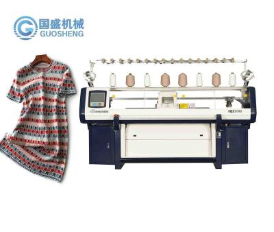 China Flat Commercial Double System Automatic Sweater Collar Scarf Flat Layer Knitting Machine Price for sale