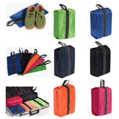 China Multicolor Portable Waterproof Shoe Bag Travel Shoes Bags Zipper Waterproof View Window Pocket Storage Organizer for sale