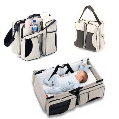 China With Multi-Pockets Multi-Pockets Mummy Backpack Mummy Baby Diaper Foldable Portable Bag for sale