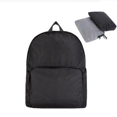 China Folding Backpack for Student Space Student Foldable Sport Backpacks Wholesale Nylon Travel Saving Increasing Bag for sale