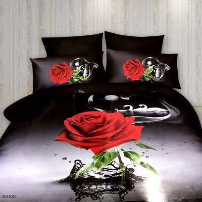 China Customized Images 4pcs Super Soft Nondisposable 3d Bedding Set Mounted Prints Your Own Duvet Cover for sale