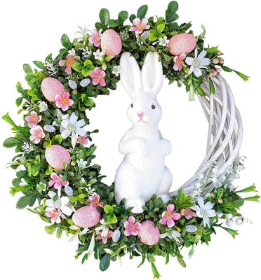 China Morden Luxury Easter Bunny Garland Home Decor Easter Gifts Easter Ornaments Artificial Flower For Home Wall Decorations for sale