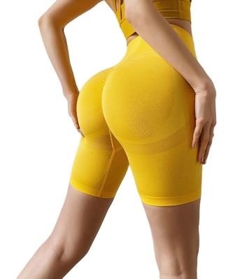 China Favorable Price Sweat-Wicking Yoga Tight Pants Women's High Waist Butt Sports Shorts for sale