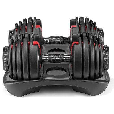 China Wholesale Adjustable Dumbbell Adjustable Bodybuilding Equipment Fitness Gym Dumbbell Sets for sale