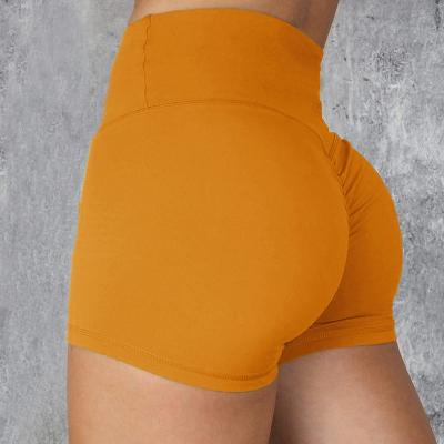 China Breathable Women Workout Yoga Shorts High Waist Booty Push Up Gym Shorts Sports Shorts for sale