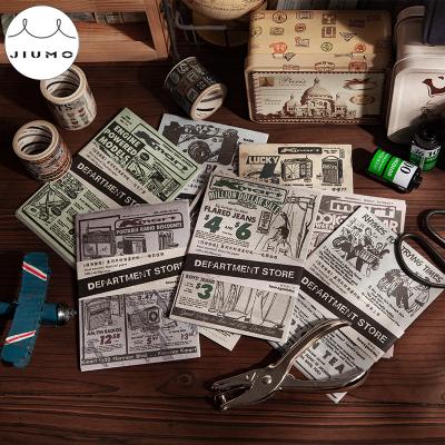 China Europe 8 Styles 30pcs/bag Vintage Goods Poster Map Hand Account DIY Literary Advertising Material Paper JIUMO Decorative Paper for sale