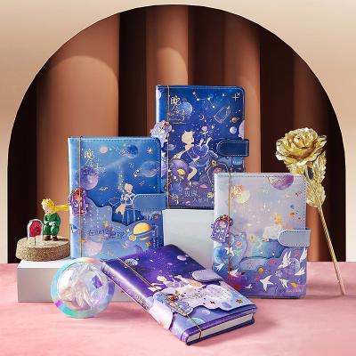 China Good Night Printed 4 Designs Little Prince Artwork Hand Painted Notepad Creative Literary Stationery Writing Notebook JIUMO for sale