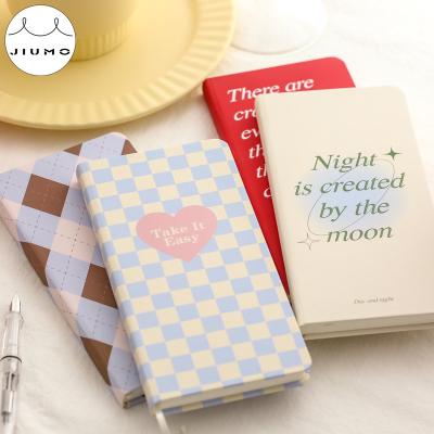 China Writing 4 Designs Creative Simple Student Series Hot Weeks Blast Portable Notebook Office Handbook DIY Decorative Notebook JIUMO for sale