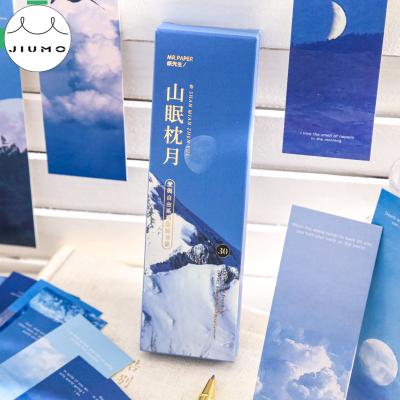 China Europe 4 designs love and freedom series INS style creativity hand account DIY basic stationery decorative material JIUMO bookmark for sale