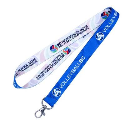 China Wholesale Blank Polyester OEM Sublimation Polyester Nylon Plain Cheap Custom Logo Printed Lanyard Custom Made for sale