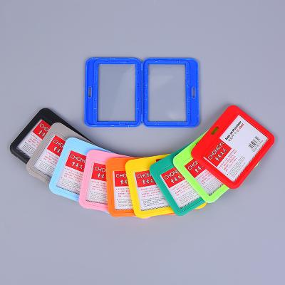 China Fashion ABS Plastic Side Clear Lanyard ID Card Holder for sale