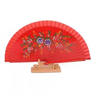 China Europe Customized Custom Printed Wooden Logo Party Decoration Folding Wedding Favor Hand Fan for sale