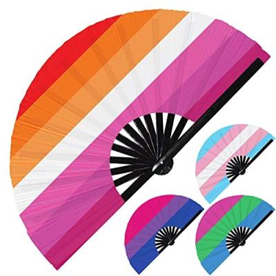 China Europe Pride Large Hand Fan Custom 2022 New Product Ideas Printed Custom Hand Fans for sale