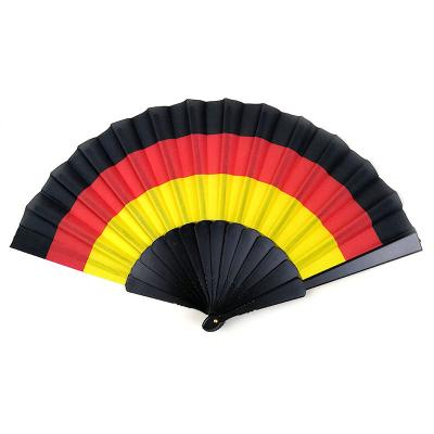 China Europe Souvenir Promotion Use Country Flag Custom Design Personalized Hand Fan for sale