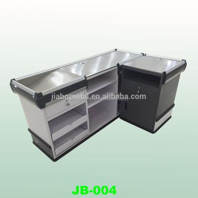 China Corrsion protection shop cash table steel tables for sale supermarket cashier tables checkout counters for sale