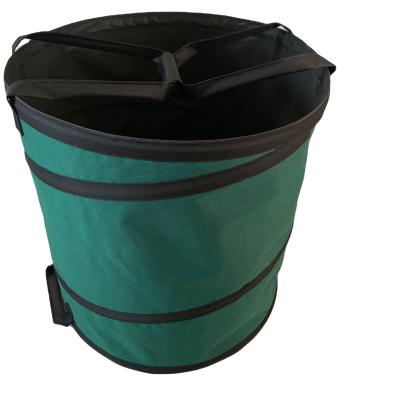 China Environmental Friendly 120L 160L 272L Lawn Leaf Bags 32 42 72 Gallon 600D Oxford Reusable Pop Up Heavy Duty Garden Waste Gardening Bag for sale