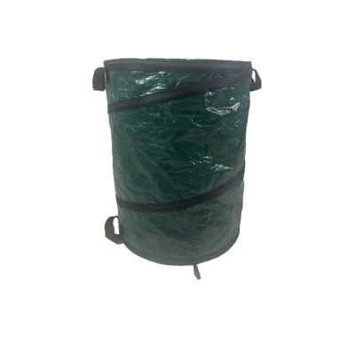 China Eco - Friendly Reusable Heavy Duty Waste Leaves Bucket Bag Pop Garden Trash Bag for sale