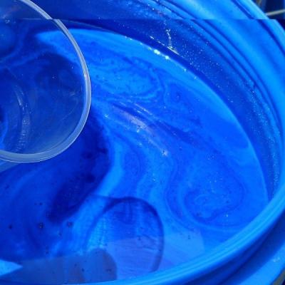 China Daylight Fluorescent Blue Water Based Pigment Paste Solid 40~50% for sale