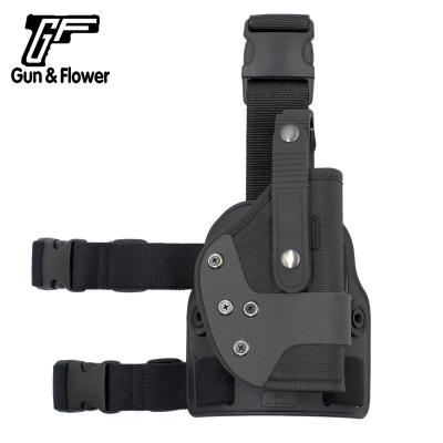 China OWB Gun&Flower Tactical Drop Leg Holster for Glock 17/19/26 SIG Colt P320 SP2022 Beretta 92FS Springfield 1911 XD for sale