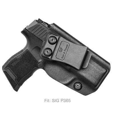 China High and Low Temperature Resistance Gunflower SIG P365 IWB Black KYDEX Gun Holster For Hunting for sale