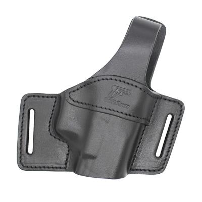 China Slot 2 Quick Suction Gun&Flower Tactical OWB Concealed Carry Leather Holster for Glock 17/19/23/26 Ruger Taurus Springfield Sig P365 for sale