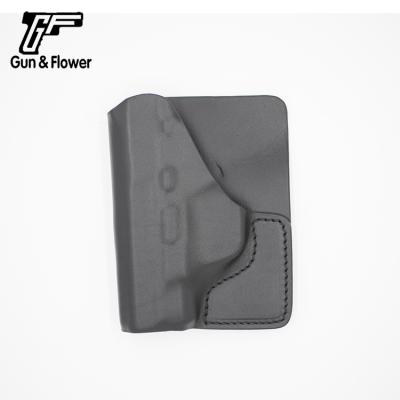 China Gun&Flower Carry Black Back /Cargo Pocket Military Tactical Hidden Italian Leather Holster for Glock Colt Sig Sauer HK for sale