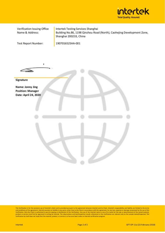 FCC - Qingdao Richmat Intelligence Technology Inc