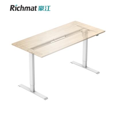 China Modern School Furniture Funiture (Size) Sit Standing Desk Frame Computer Table PC Office Home Office Smart Electric Adjustable Table for sale