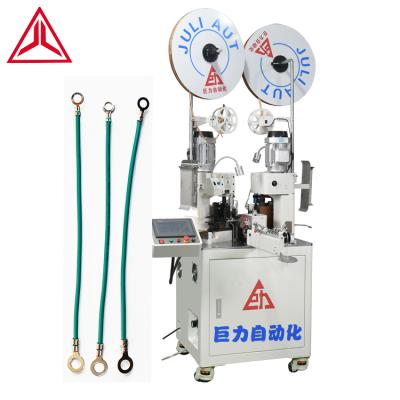 China Full Automatic Terminal Machine Wire Cutting Crimping Crimping Terminal Stripping Machine Double Head for sale