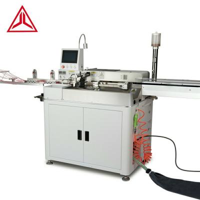 China Full automatic double head skinning dipping machine peeling cutting stripping wire twisting automatic bilateral cupping machine for sale