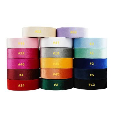 China South Korea Listones Sell Korea Velvet Ribbon 1-1/2 Inch Eco-friendly Popular Cheap Velvet Ribbon For Hair Bows Crafts for sale