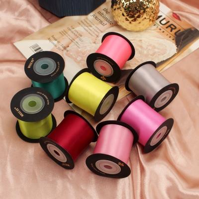 China Eco - Friendly DIY Crafts Material 50mm 2 Inch Polyester Double Sided Satin Ribbon for sale