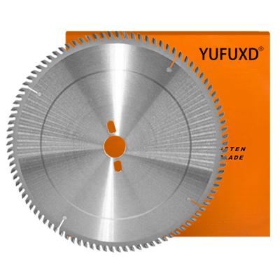 China The cutting surface will be smooth without burrs Yufu woodworking alloy saw blade push table saw precision trimming saw cutting electromechanical circular saw cemented carbide s for sale