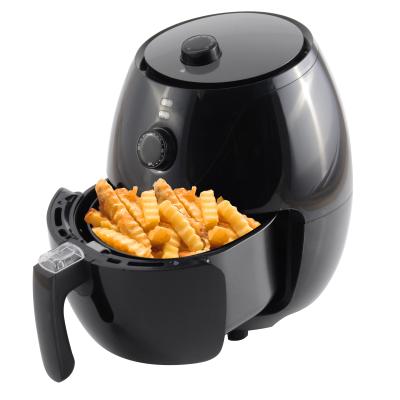 China Healthy Cheap 2.6QT Manual Control Air Fryer With 360 Degree Heat Circulation Technology for sale