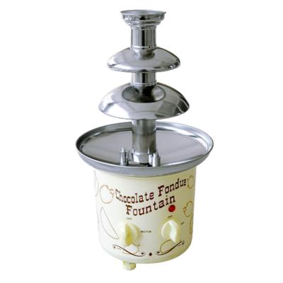 China Household New Design Cheap Chocolate Fountain , Chocolate Foundue Set For Home Use With Triple Tray for sale